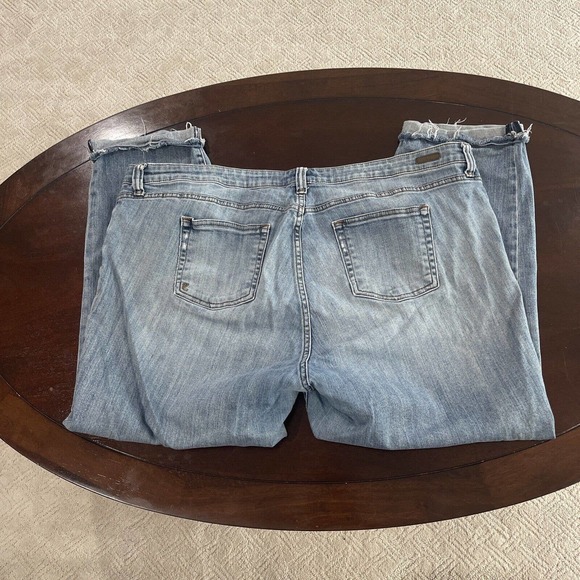 Kut from the Kloth Catherine Boyfriend Jeans Women's Plus 22W Medium Wash Blue - Picture 5 of 9